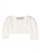 Cardigan per neonata La Stupenderia bianco modello crop SJSS72 102 LA STUPENDERIA KIDS 