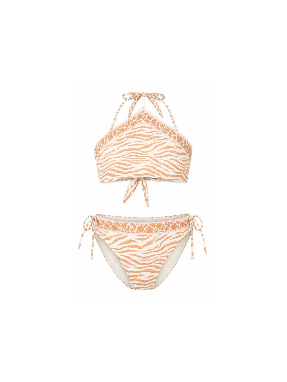 Costume per donna MC2 Saint Barth arancione con stampa animalier VIR0001 09095L MC2 ST. BARTH 