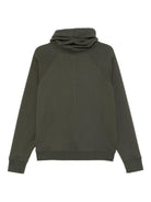 Felpa per donna Alysi verde con collo a lupetto 165423 A5211 MILIT ALYSI 