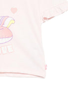 T-shirt per bambina Billieblush rosa con stampa grafica Unicorno U21941 44L BILLIEBLUSH KIDS 