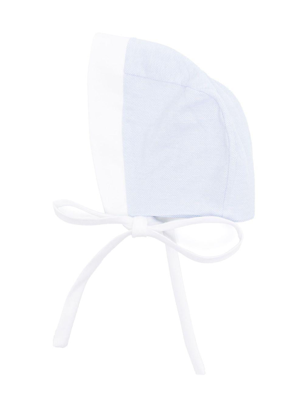 Cappello per neonata La Stupenderia azzurro con trama piquet e corona rotonda TBCP55 N04 LA STUPENDERIA KIDS 