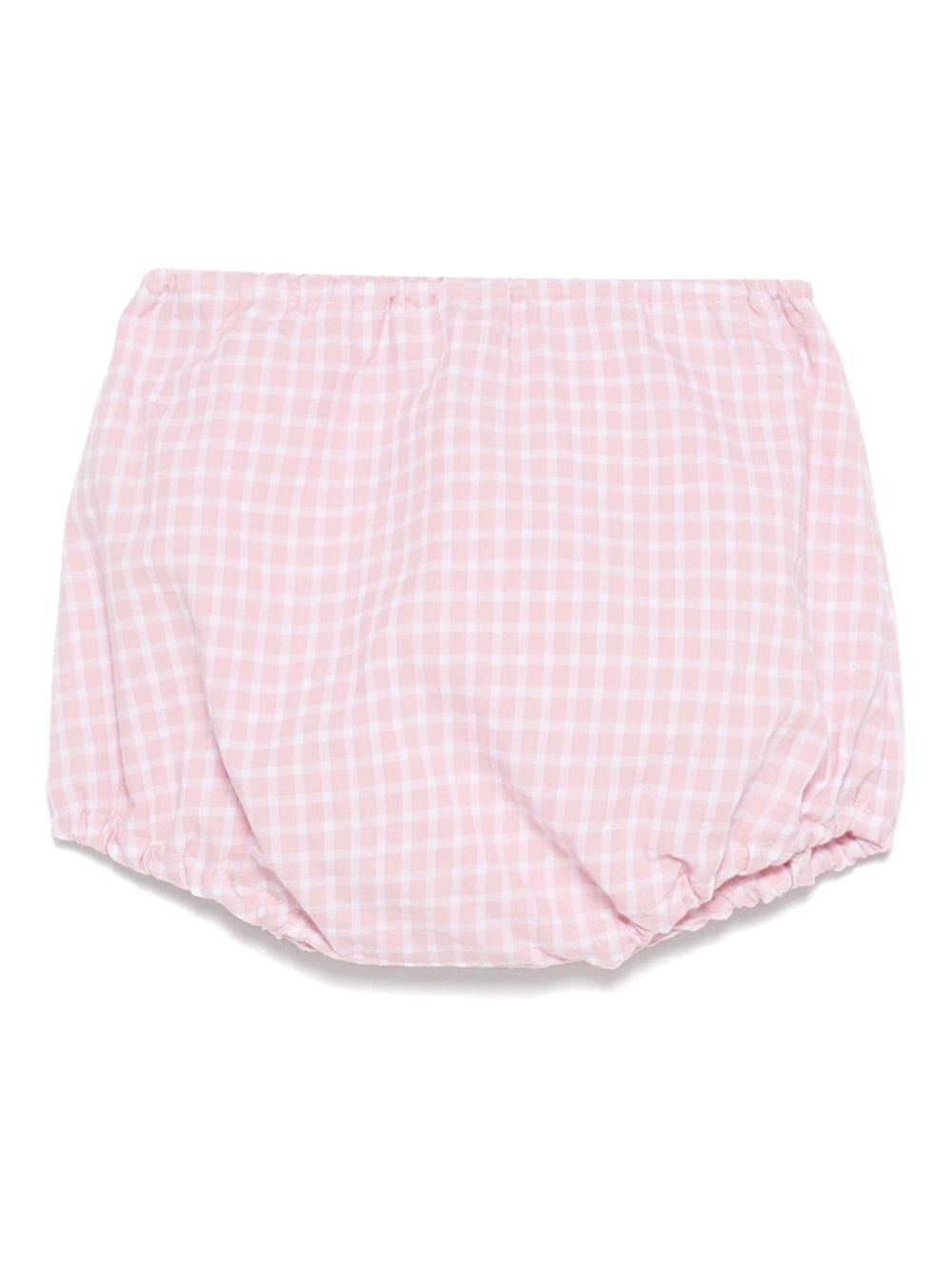 Pantaloncini per neonata Mariella Ferrari rosa a quadri PLE5 010 MARIELLA FERRARI 