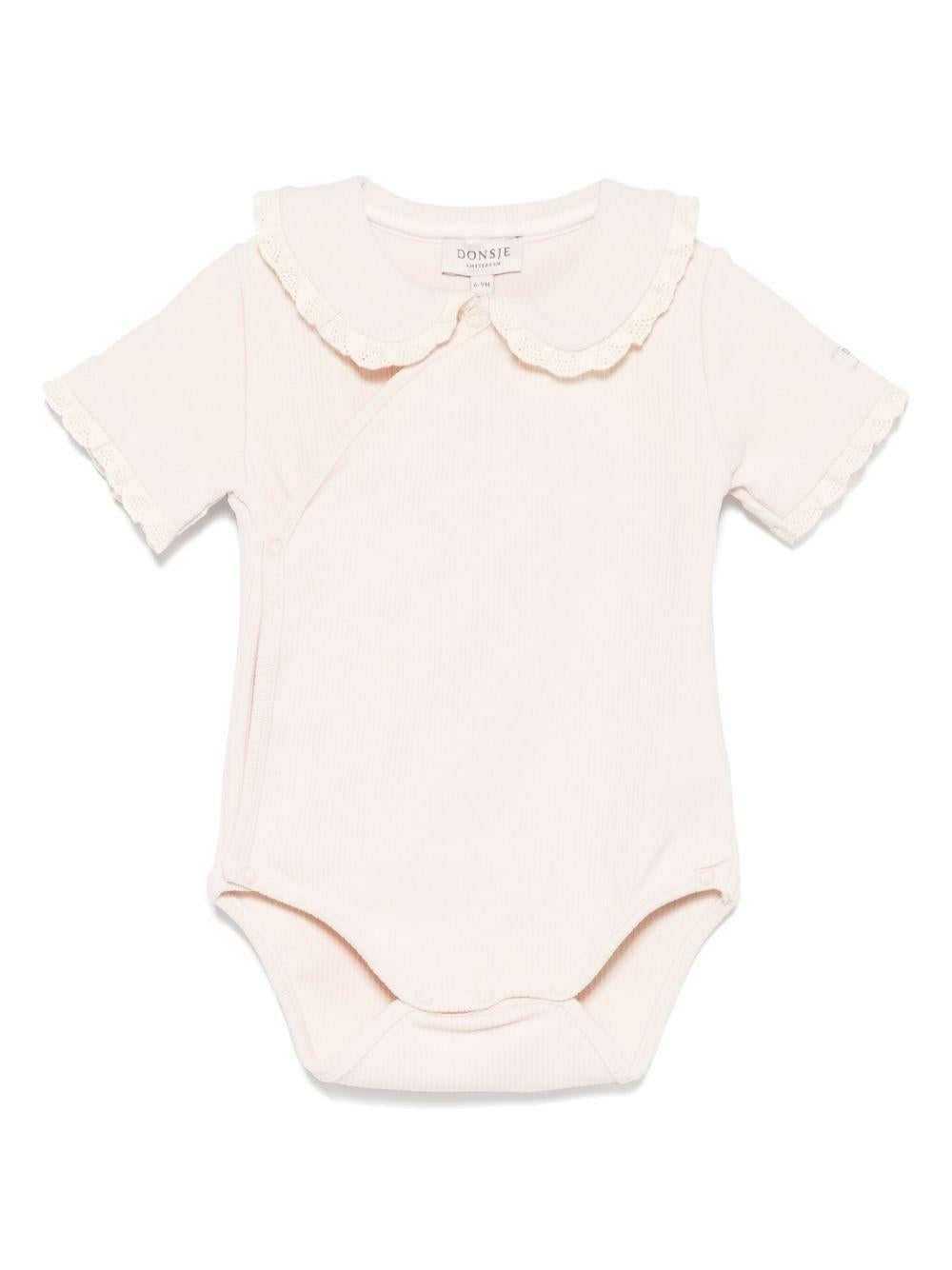 Body per neonata Donsje Bettie rosa con dettagli in pizzo 3035900 00009 DONSJE KIDS 