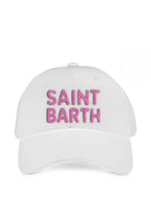 Berretto da donna MC2 Saint barth bianco con toppa con logo BASB0007 08743L MC2 ST. BARTH 