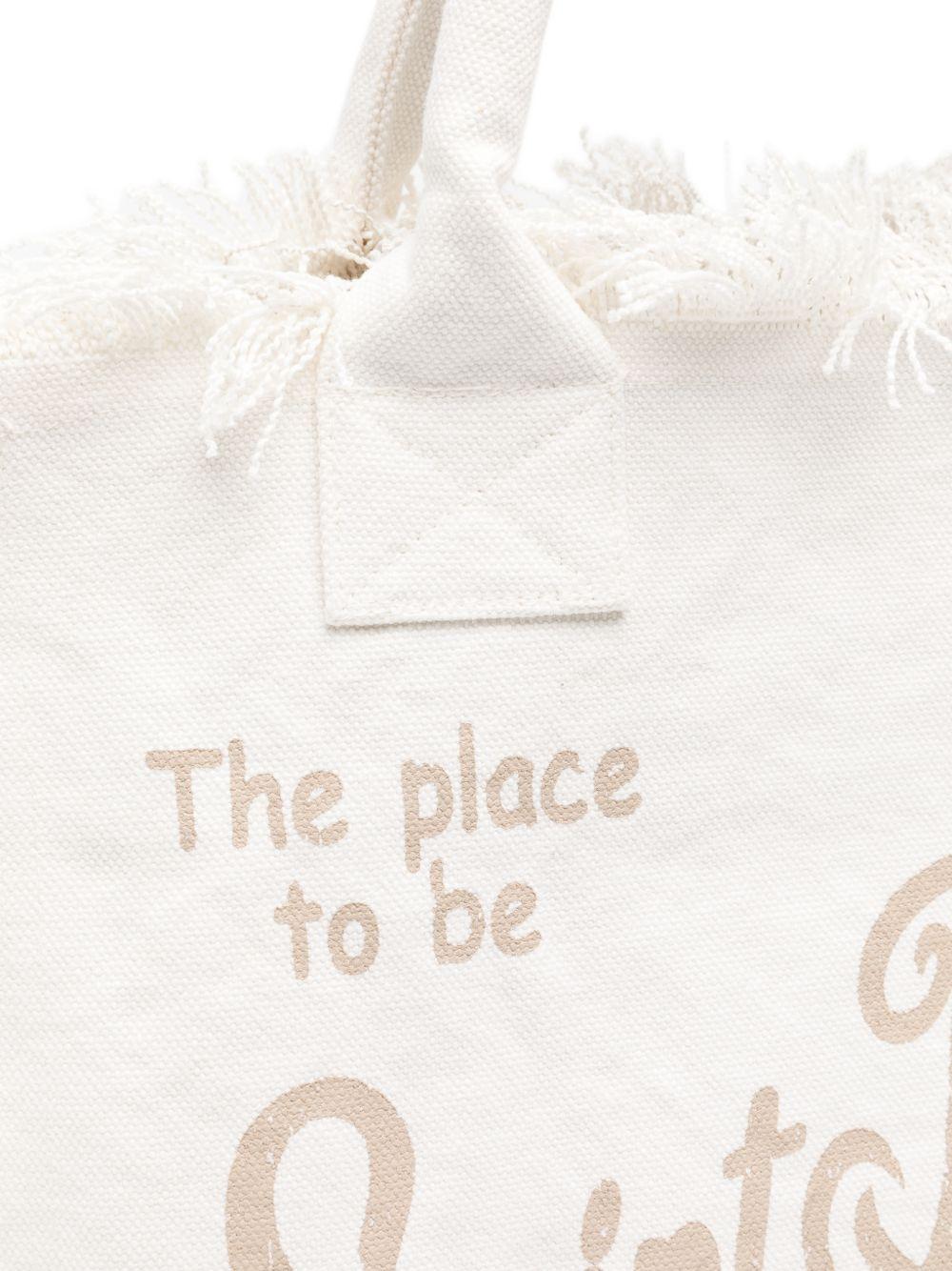 Borsa Vanity MC2 Saint Barth bianca con dettaglio frange VANI001 08246L MC2 ST. BARTH KIDS 