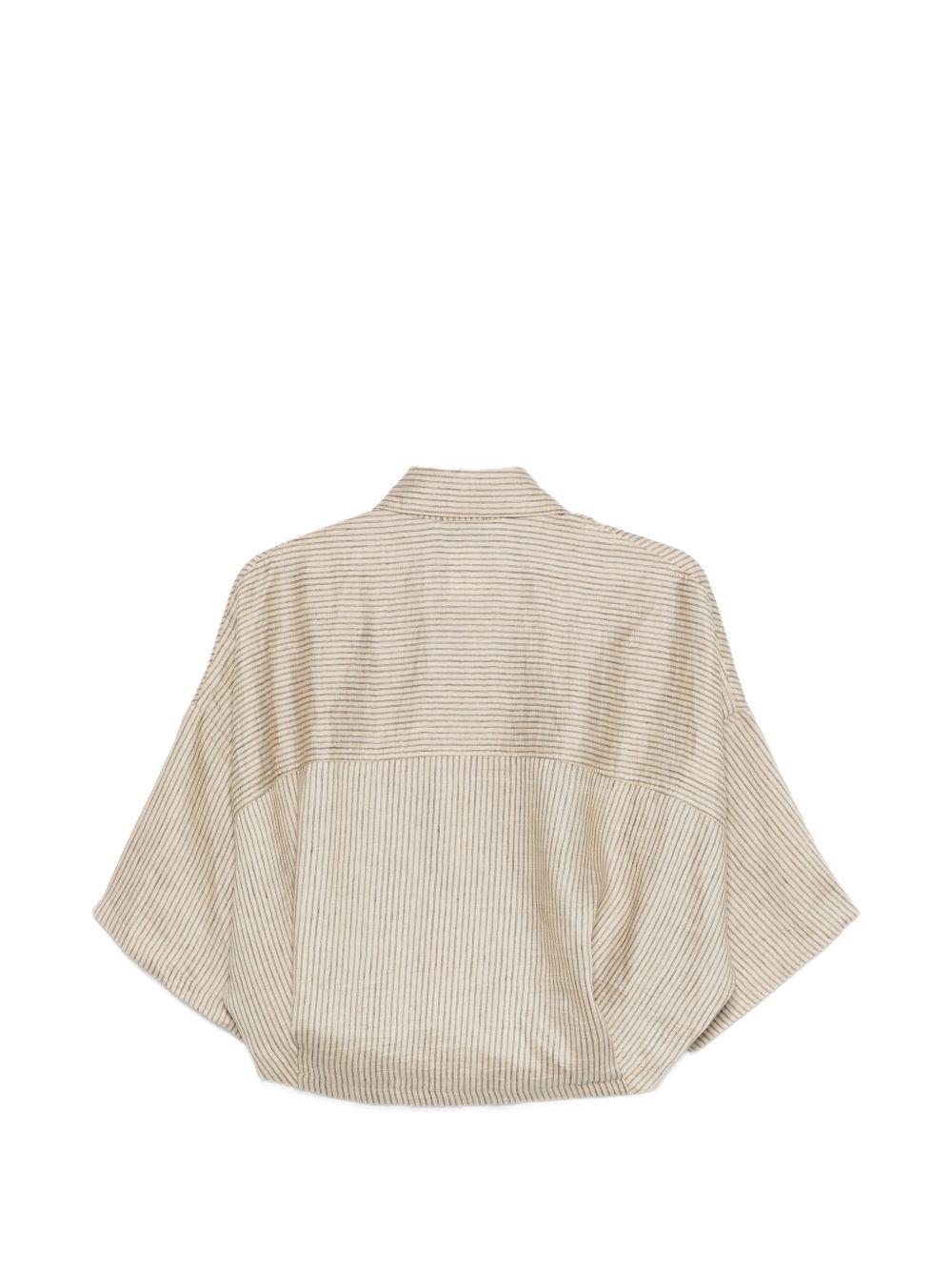 Camicia per donna Alysi beige colletto alla francese 116275 P6220 CM ALYSI 