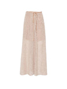 Gonna da donna Alysi beige con cintura in vita 116027 P6225 PTL ALYSI 