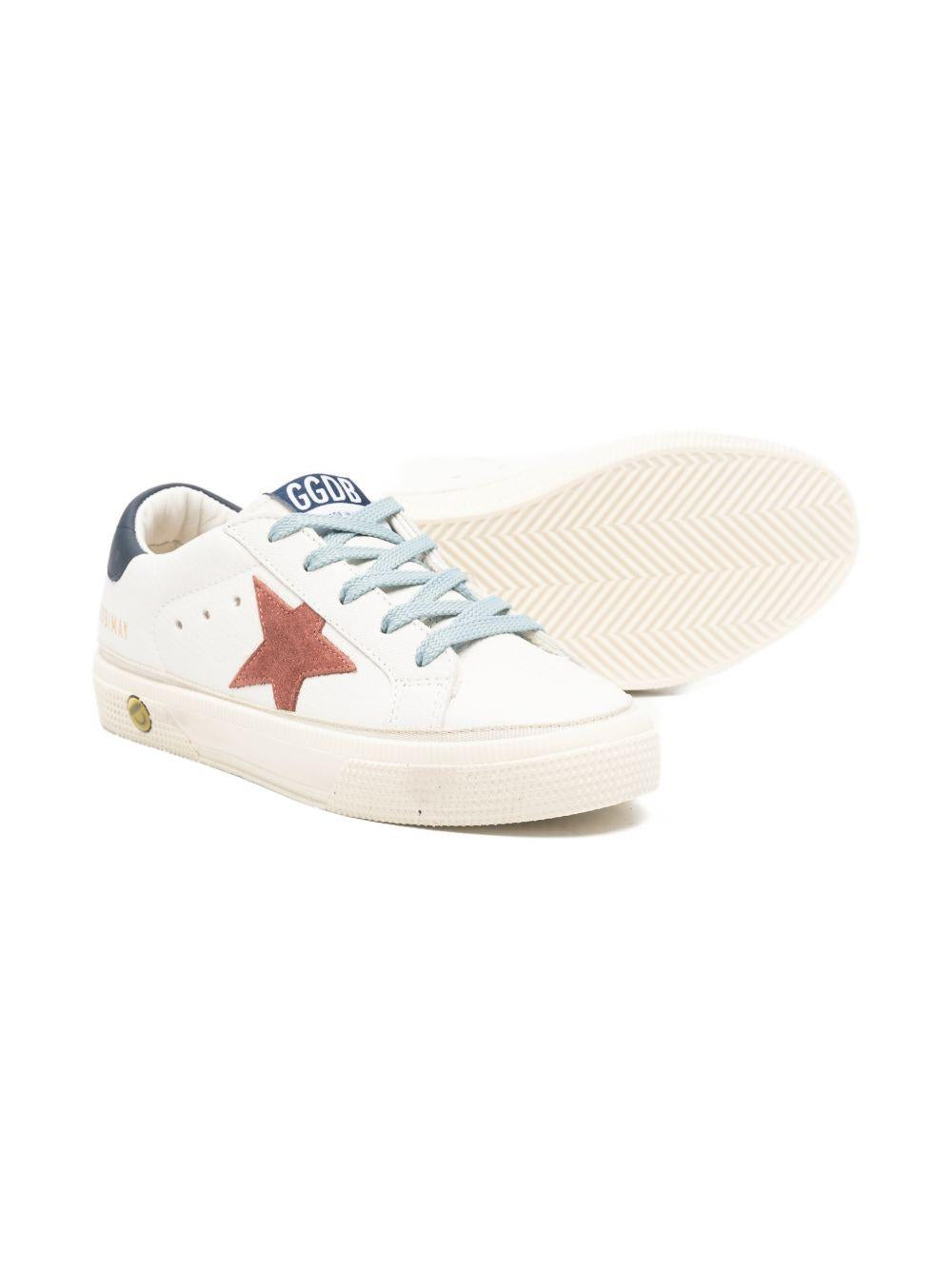 Scarpe per bambino Golden Goose Kids bianche con dettagli color oro F01033F008061 10575 GOLDEN GOOSE KIDS 