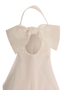 Abito per bambina Monnalisa beige monospalla con fiocco 71G901 7304 0092 MONNALISA KIDS 