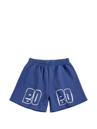 Shorts per bambino Bobo Choses blu con logo sul davanti B126AC144 411 BOBO CHOSES KIDS 