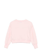 Felpa per bambina Moschino Kids rosa con dettaglio Teddy Bear HBF06GLDA63 50209 MOSCHINO KIDS 