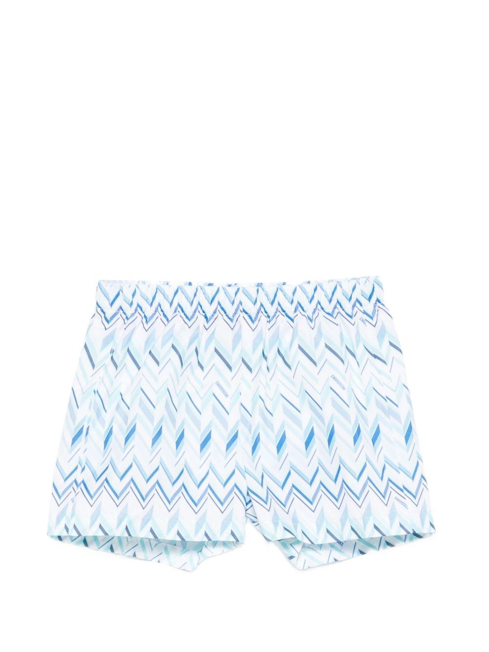 Costume per neonato Missoni Kids blu con motivo a zig-zag MYC509 Z3698 600AZ MISSONI KIDS 