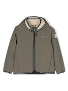 Giacca per bambino Molo verde oliva con cappuccio 5NOSM308 8782 MOLO 
