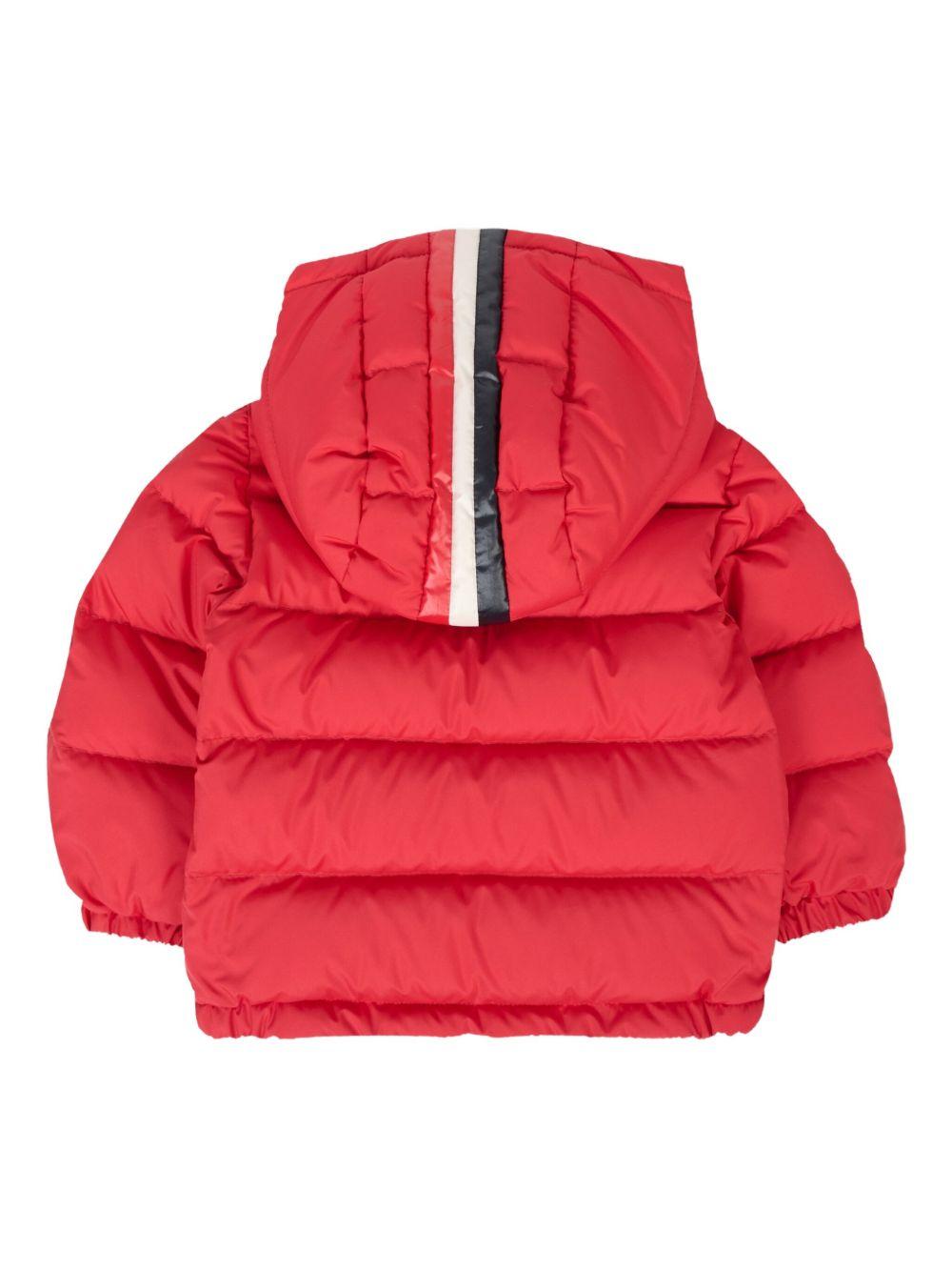 Giubbino per neonato Moncler Enfant rosso con design trapuntato K29511A00024597YW 457 MONCLER ENFANT 