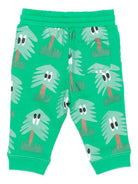 Pantaloni per neonato Stella McCartney Kids verde con coulisse e stampa TX6600 Z3161 712MC STELLA McCARTNEY KIDS 