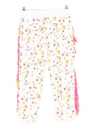 Pantaloni sportivi per bambina Stella McCartney Kids bianco con stampa stelle e frange TX6B60 Z3092 103MC STELLA McCARTNEY KIDS 