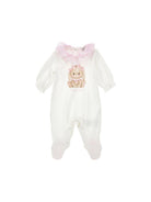 Tutina per neonata Monnalisa bianca con stampa coniglietta 35G204 7000 0190 MONNALISA KIDS 