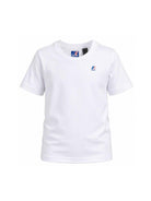 T-shirt per bambini K Way Kids bianca con dettaglio logo K7133YW 001 K-WAY KIDS 