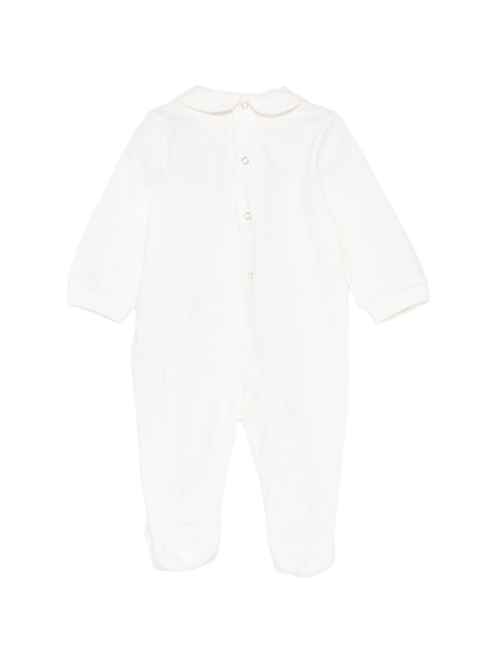 Tutina per neonata Elisabetta Franchi La Mia Bambina bianca con colletto alla Peter Pan ENTU1530JF054 0004 ElISABETTA FRANCHI 