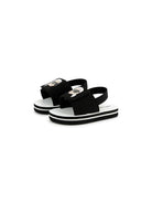 Sandali con stampa Choupette per bambina Karl Lagerfeld Kids nero con soletta con logo Z30384 09B KARL LAGERFELD KIDS 