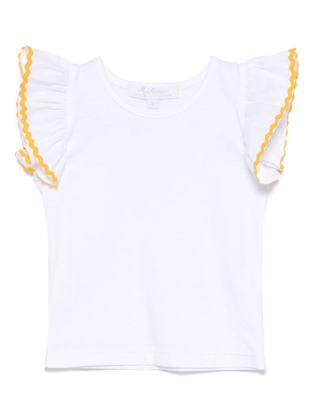 Top per neonata Mariella Ferrari bianco con dettaglio a smerlo TSC3 500 P007 MARIELLA FERRARI KIDS 