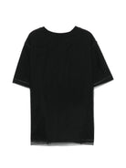 T-shirt per bambina Elisabetta Franchi La Mia Bambina nera con dettaglio logo EFTS2550JE006 N005 ElISABETTA FRANCHI 