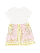 Abito per neonata Versace Kids multicolore con motivo barocco 10185391A17236 6WK10 VERSACE KIDS 