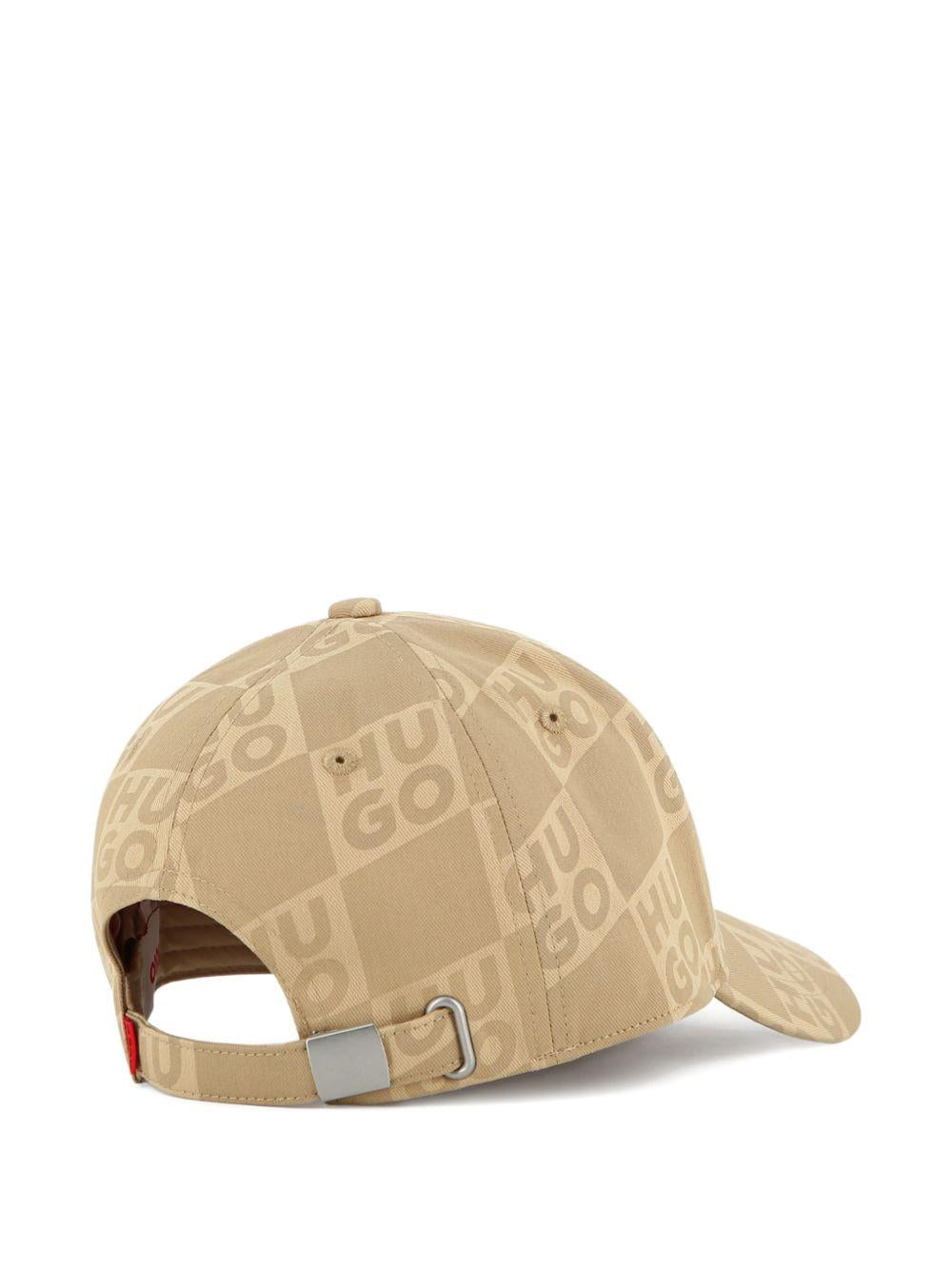 Cappello per bambino Hugo Kids marrone chiaro con cinturino regolabile G01168 23B Hugo KIDS 