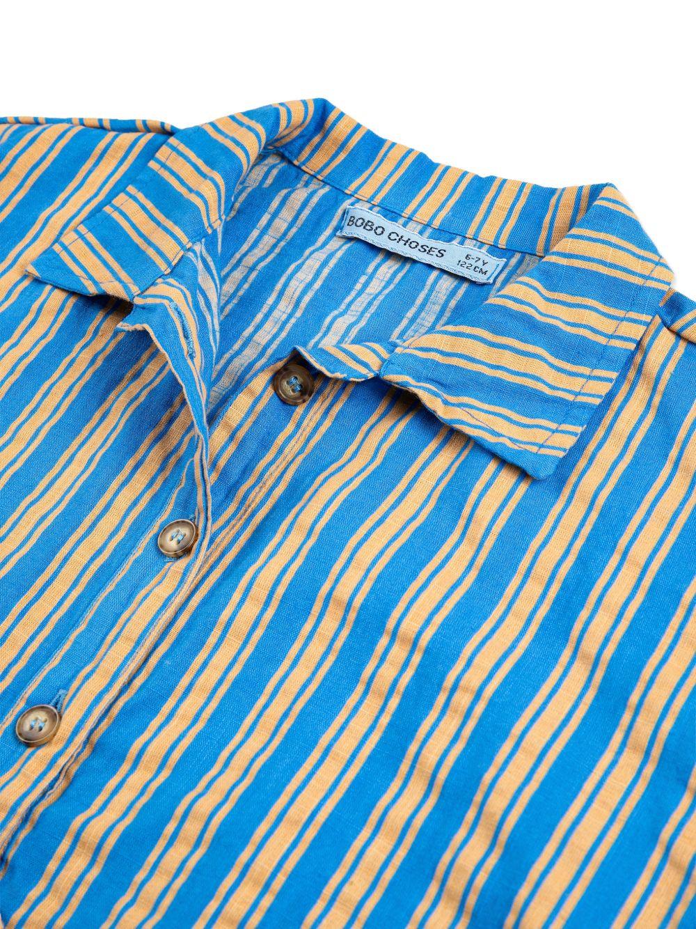 Camicia per bambino Bobo Choses Kids blu con design a righe B126AC035 411 BOBO CHOSES KIDS 
