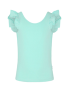 T-shirt per bambina Molo verde acquamarina a coste 2S25A106 5472 MOLO 