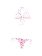 Bikini a righe MC2 Saint Barth rosa con stampa ciliegie all-over SAGI001 09377L MC2 ST. BARTH 