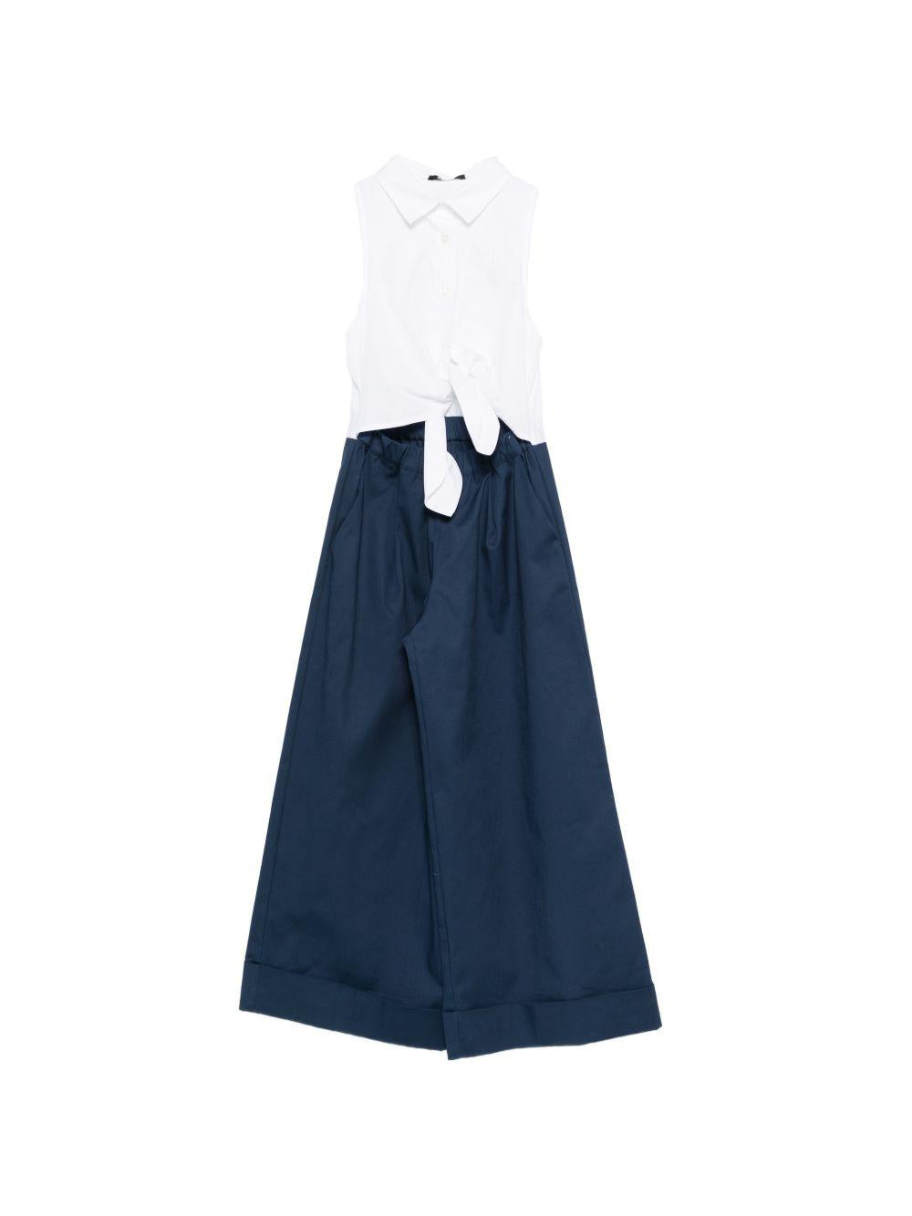 Tuta intera per bambina Balmain Kids multicolore con dettaglio nodo BYAA02 G0197 620BC BALMAIN KIDS 