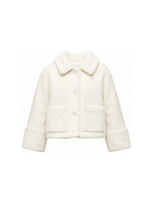 Giubbino per bambina Herno Kids bianco con inserti in ecopelliccia GI000104G33344 1000 HERNO KIDS 