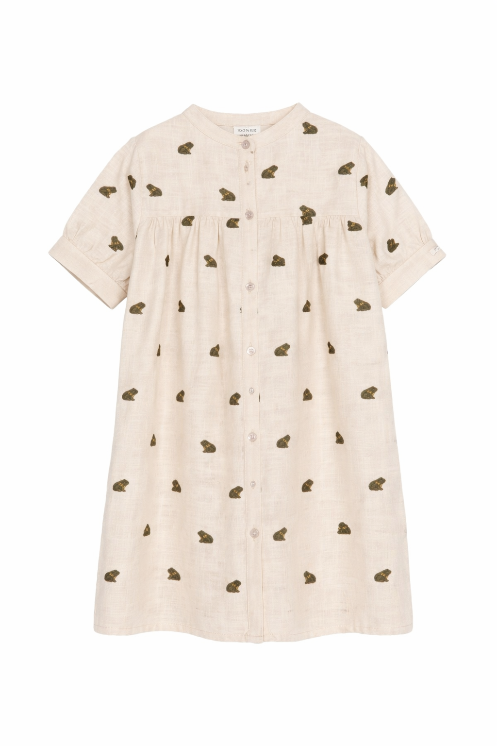 Abito per bambina Donsje beige con ricamo rane 4118801 00003 DONSJE 