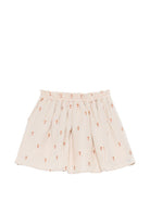 Gonna per bambina Donsje beige con stampa floreale 4118701 00013 DONSJE KIDS 