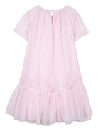 Abito per bambina Billieblush rosa con paillettes e ruches U21833 44L BILLIEBLUSH KIDS 