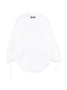 Camicia per bambina MSGM Kids bianca con colletto classico S6MSJGSI084 001 MSGM KIDS 