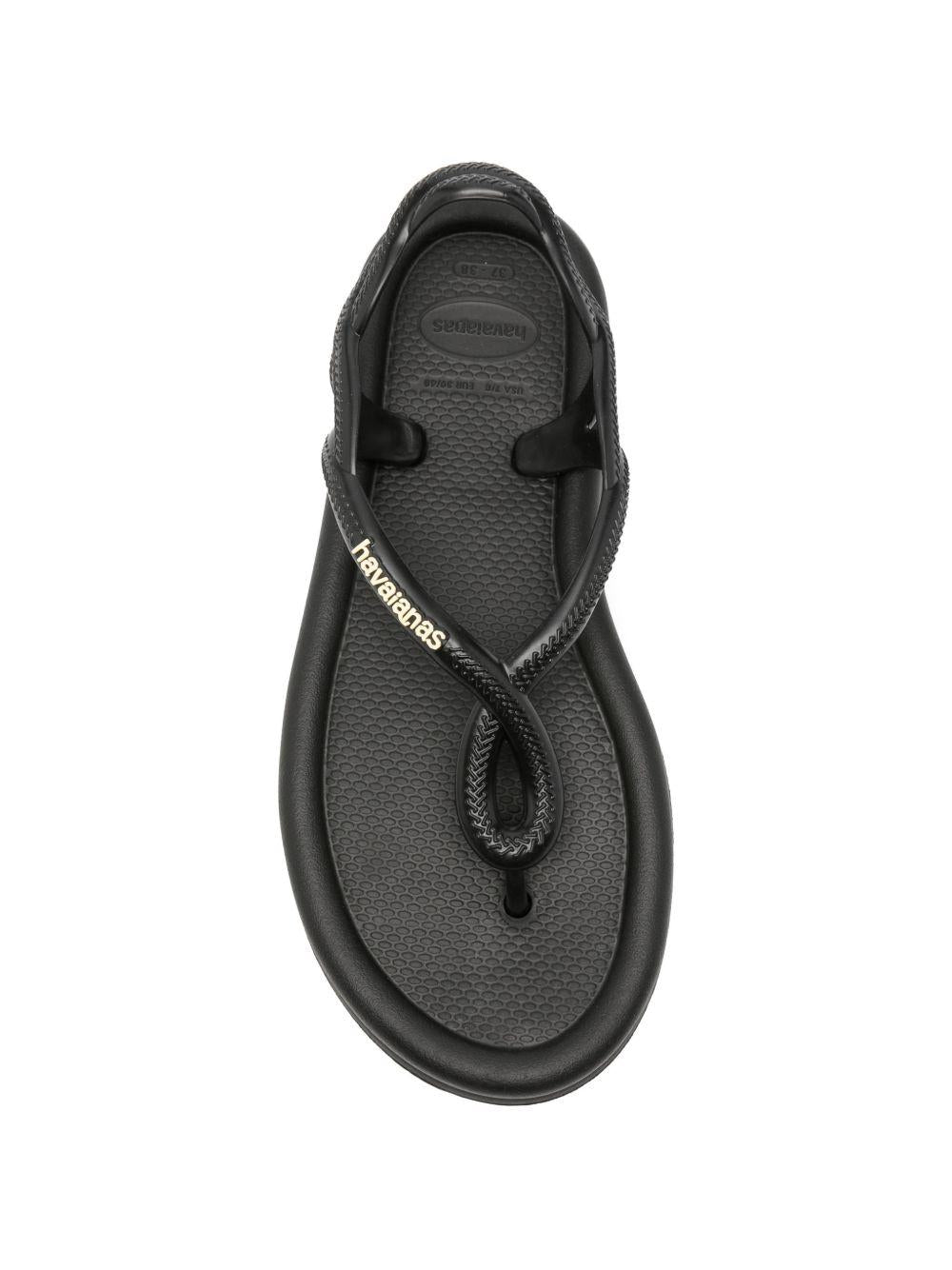 Infradito da donna Havaianas nere con dettaglio cinturino incrociato 4150264 0090 HAVAIANAS 