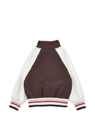 Felpa per bambina Monnalisa Kids marrone con ricamo a fiori sul davanti 19H801 8006 0006 MONNALISA KIDS 