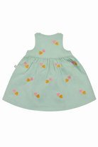 Abito per neonata Stella McCartney Kids verde con motivo a cuori TY1032 Z3454 754EM STELLA McCARTNEY KIDS 