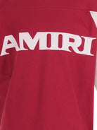 T-shirt per bambino Amiri Kids rossa con logo sul davanti ACTOJR1002 633 AMIRI KIDS 