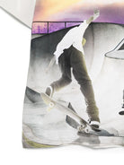T-shirt per bambino Molo bianca con stampa skate e girocollo 1W25A208 9698 MOLO 