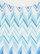 T-shirt per neonata Missoni Kids bianca con motivo a zigzag MY8501 Z3672 100AZ MISSONI KIDS 
