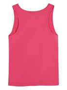 Top per bambina DKNY Kids fucsia con stampa logo sul davanti D62616 48K DKNY KIDS 
