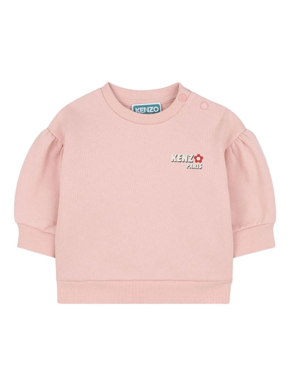 Completo tuta sportiva per neonata Kenzo Kids rosa con logo stampato K61261 47H KENZO KIDS 