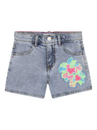 Shorts per bambina Billieblush azzurro con paillettes U21884 Z22 BILLIEBLUSH KIDS 