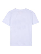 T-shirt per bambino Givechy Kids bianca con logo ricamato H31109 10P GIVENCHY KIDS 