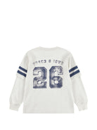 T-shirt per bambino Molo Kids bianca con dettagli sulle maniche 1W26A416 9798 MOLO KIDS 
