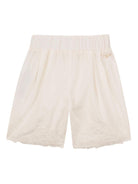Shorts per neonata Chloé Kids bianchi con elastico in vita C20909 117 CHLOE' KIDS 