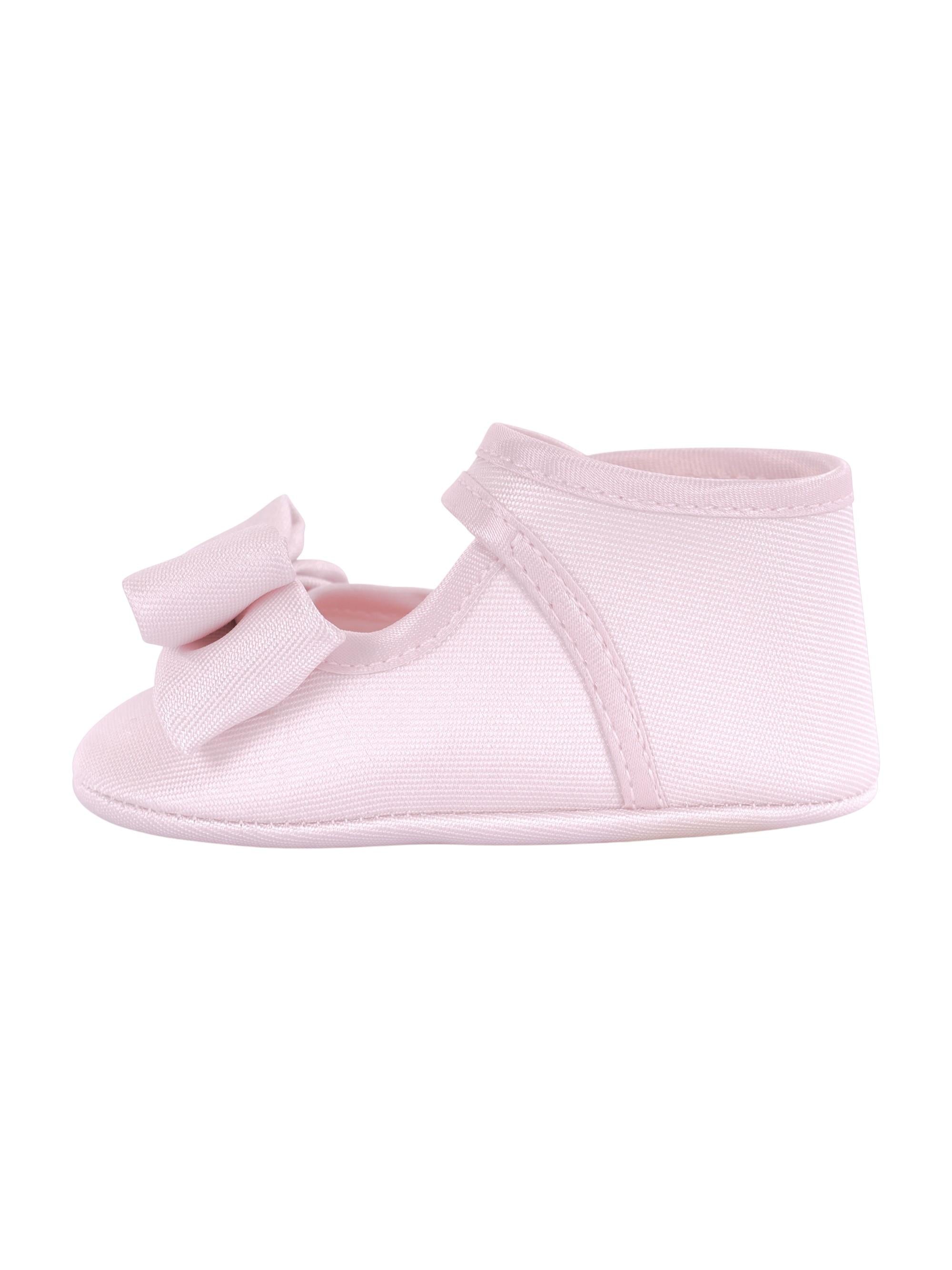 Scarpe primi passi per neonata Monnalisa rosa con dettaglio fiocco 73G008 7302 0091 MONNALISA KIDS 